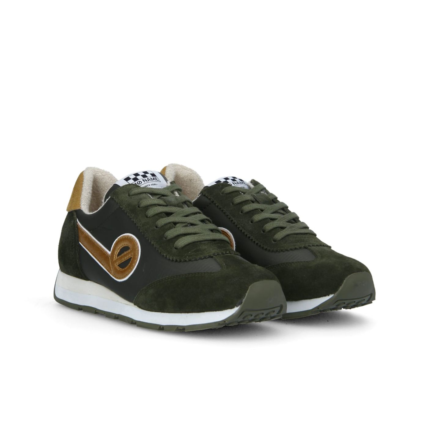 CITY RUN JOGGER   -  CAMPER/SUEDE  - VERDE SCURO